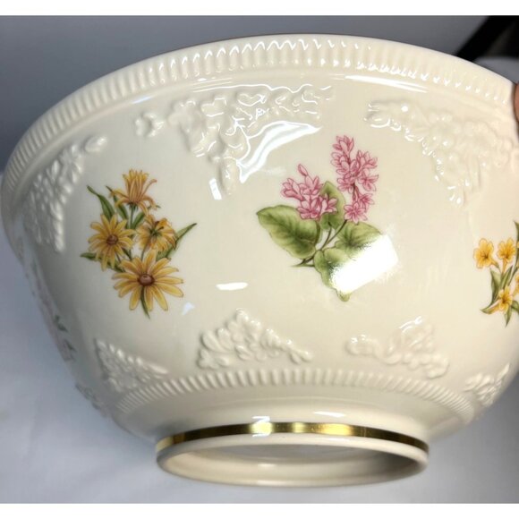 Lenox The Constitution Limited Edition Bowl Fine China Floral Embossed With Gold - Picture 4 of 8